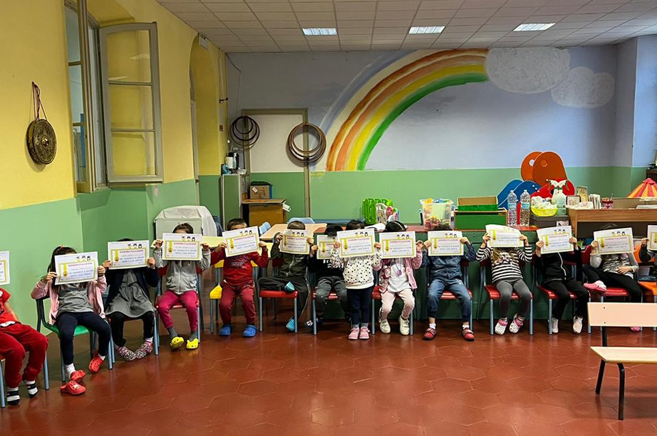 Corso di igiene orale e educazione alimentare presso l'Asilo Veratti a Varese